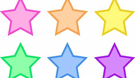 Image Of Colorful Stars Clipart - Stars Clip Art Free , Free