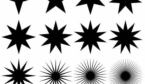 6 7 Point Star Vector Images - Star Vector Art Free, 5 Point Star