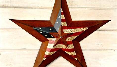 Sets of 3 Metal Wall Stars, Holiday & Seasonal Decor, 4Th Of July. #