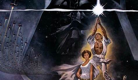 Star Wars 4 Original Poster Episode IV A New Hope Movie Luke