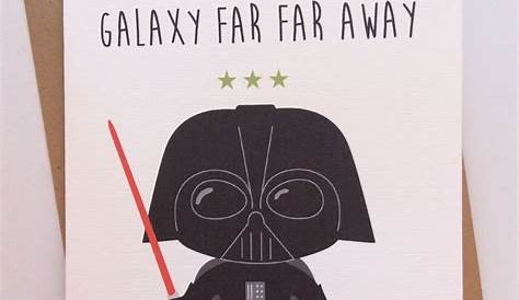 Star Wars Father's Day Card | Star wars valentines, Cool birthday cards