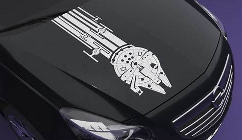 2x EMPIRE LOGO STRIPES FENDER SET Star Wars Dark Side Car Vinyl Sticker