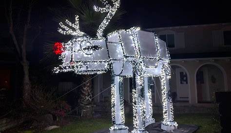 Star Wars Christmas light display - YouTube