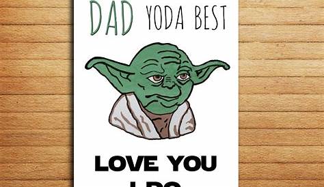 Star Wars Father's Day Card | Diy star wars gifts, Star wars dad, Star