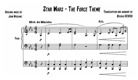 Themes from Star Wars The Force Awakens Piano Sheet Music Robert