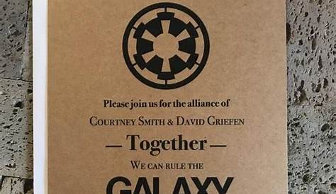 Darth Vader & Leia Star Wars Wedding invitation - oscarsitosroom | Star