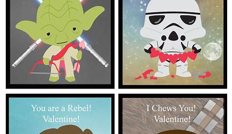 Items similar to Printable Valentines, Star Wars Printable Valentines