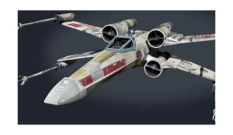 Star Wars X-Wing Fighter 3D Model .max .obj .3ds .fbx .c4d .lwo .lw