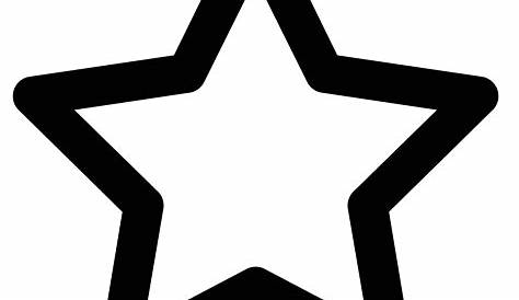 The Flash Clipart Blank Star - Star Black And White Clipart Png