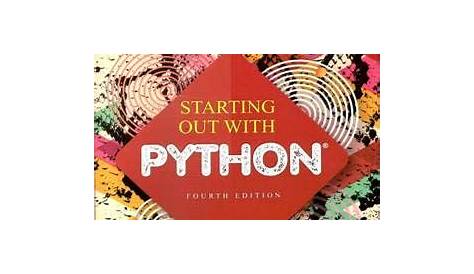 Starting Out With Python 4Th Edition Pdf