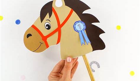 Steckenpferde basteln für Deinen Pferde Kindergeburtstag - balloonas.com