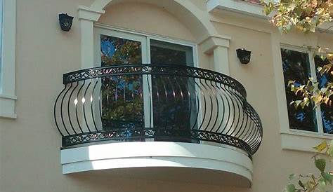 Balcony glass railing modern design handrail round tube
