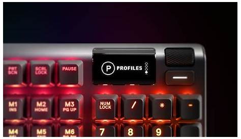 SteelSeries Gaming Keyboard Features Adjustable Actuation, OLED Display