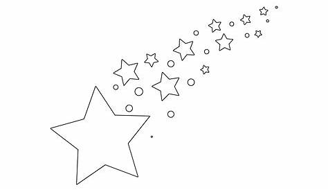 Tanti disegni di stelle di diverse dimensioni e forme pronti da