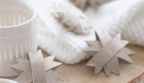 DIY: Weihnachtssterne aus Toilettenpapierrollen basteln