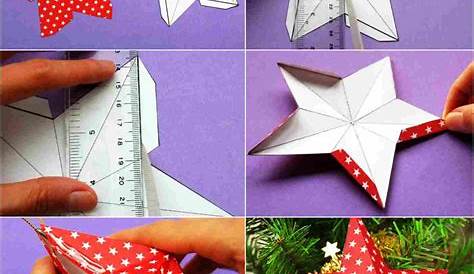 Basteln mit Papier - Sterne basteln Weihnachten mit kleinen Kindern