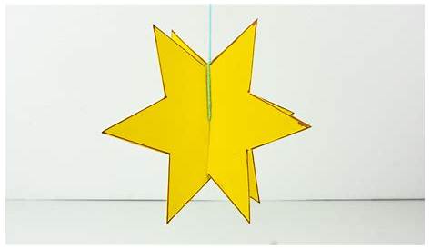 Sterne basteln mit Kindern - 3D Stern basteln - inkl. kostenloser Vorlage