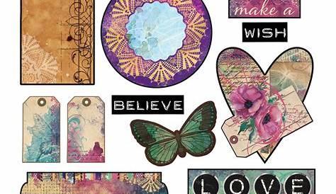 Pin de Linda Sutton en Tags and Stickers | Imprimibles vintage gratis