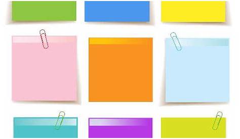 Cute sticky note papers printable set | free image by rawpixel.com