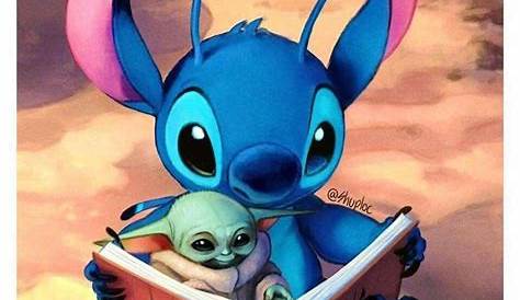Baby Yoda And Stitch Art - WORDBLOG