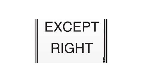 Except Right Turn R1-10P - Traffic Safety Supply Company