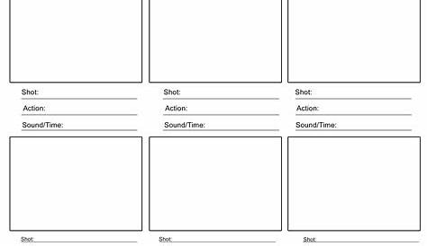 Story Board Template Pdf