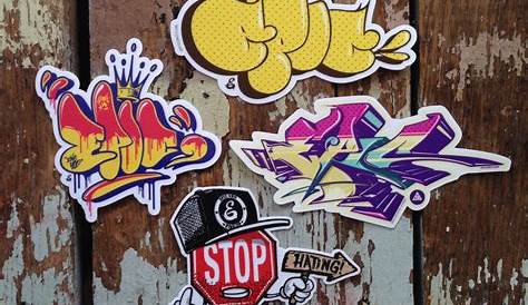 Street Art Sticker as the Favorite Quick Graffiti Solution
