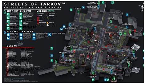 'Escape From Tarkov': every extraction point in Streets of Tarkov