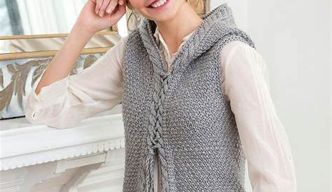 Hooded Cable Vest | Knit vest pattern, Sweater knitting patterns