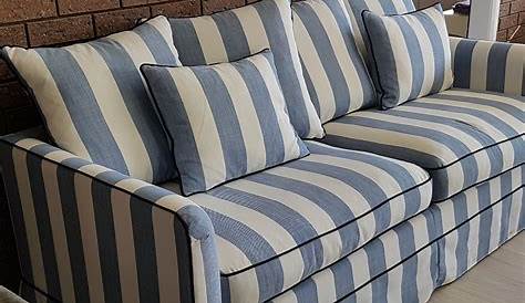 Striped Sofa & Loveseat - Midtown Furniture