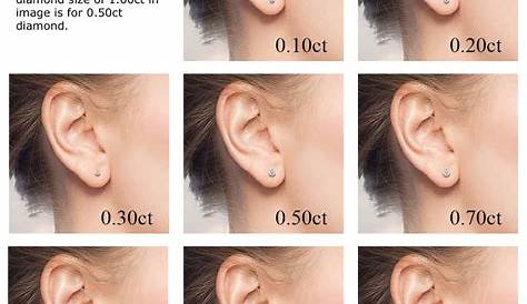 Earring Stud Size Chart