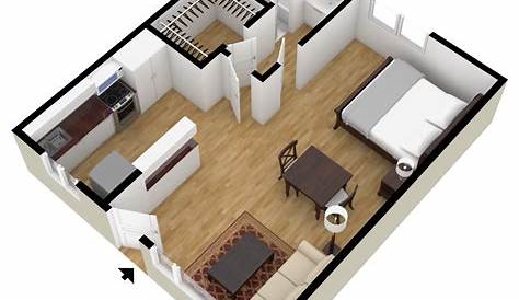 Studio Apartment Layout Plan