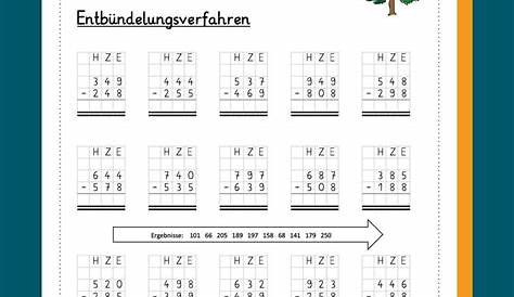 Schriftliches Subtrahieren Grundschulkönig Mathe Klasse 3 - Anika Brinn