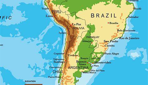 Carte Amérique du Sud