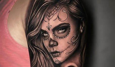 11+ Female Sugar Skull Tattoo Ideas That Will Blow Your Mind! - alexie