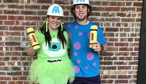 Mike and Sully Halloween costume! diy monsters inc. halloween easy More