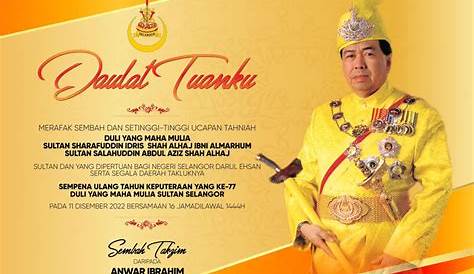 Ucapan ulang tahun Keputeraan Sultan Selangor dari PAS Shah Alam