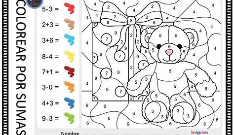 Pin by Maria Magda Gortari Loroña on escolares | Math coloring