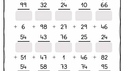 Sumas De Tres Cifras Llevando Para Imprimir 3B1