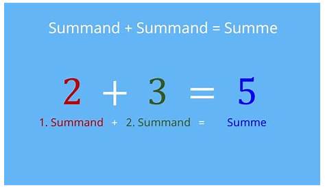 Mathematik - Rechnen mit Summen - Teil 1 - YouTube