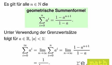 Mathematische Reihen