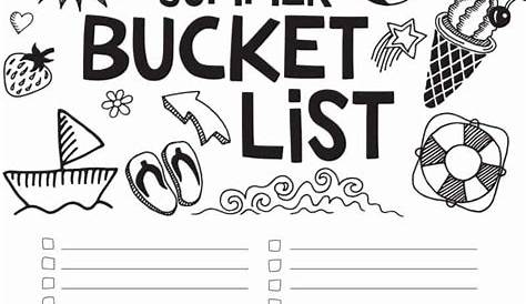 Summer Bucket List Free Printable Coloring Page Pineapple Paper Co.