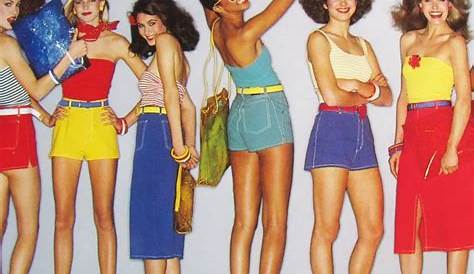 Pintucks Vintage Summer Fashions from Esprit 1980's Sportswear from