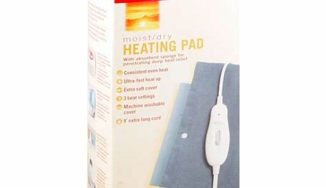 Sunbeam® Moist / Dry Heat Heating Pad with Auto-Off, Newport Blue