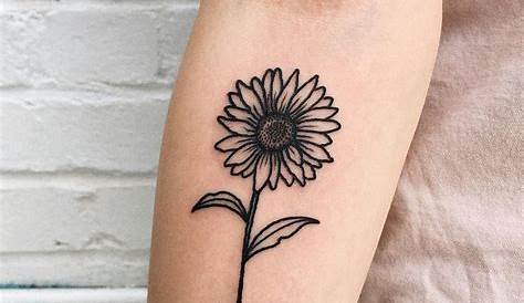 Sunflower Tattoo Small Black And White 135 Ideas [Best Rated Designs In 2020