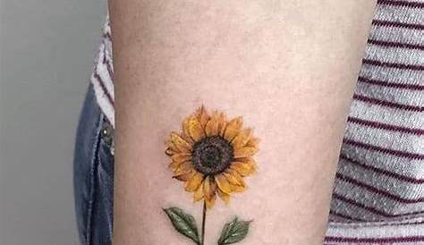 Sunflower tattoo in 2021 | Colorful sunflower tattoo, Sunflower tattoo