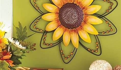 Dekorasi Dinding Bunga Matahari Untuk Kamar Tidur