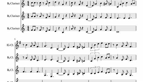 Super Mario Theme Clarinet Sheet Music