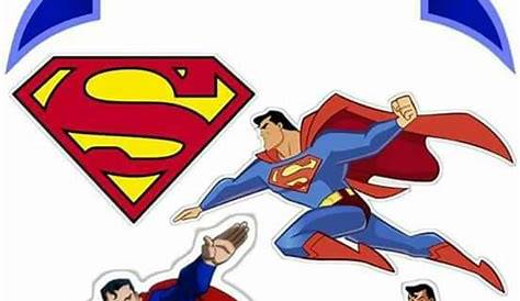 Nice Superman: Free Printable Cake Toppers. Here you have some Free
