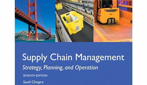 Supply Chain Management Sunil Chopra 7Th Edition Solutions Pdf